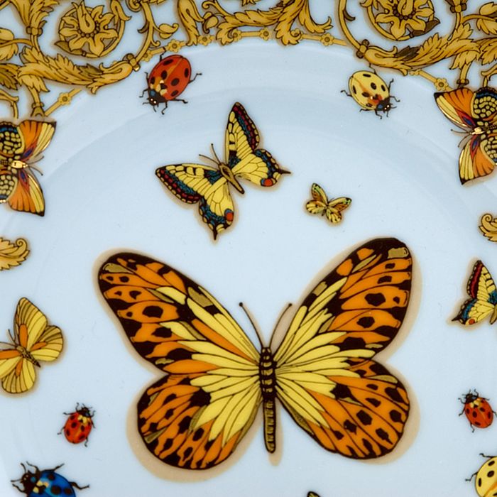 Shop Versace Rosenthal Meets  Butterfly Garden Bread & Butter Plate