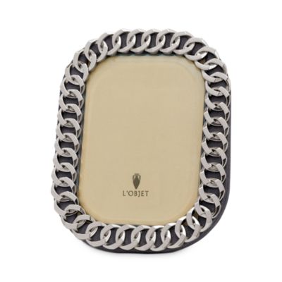 L'Objet Cuban Link Picture Frame, 5" x 7"