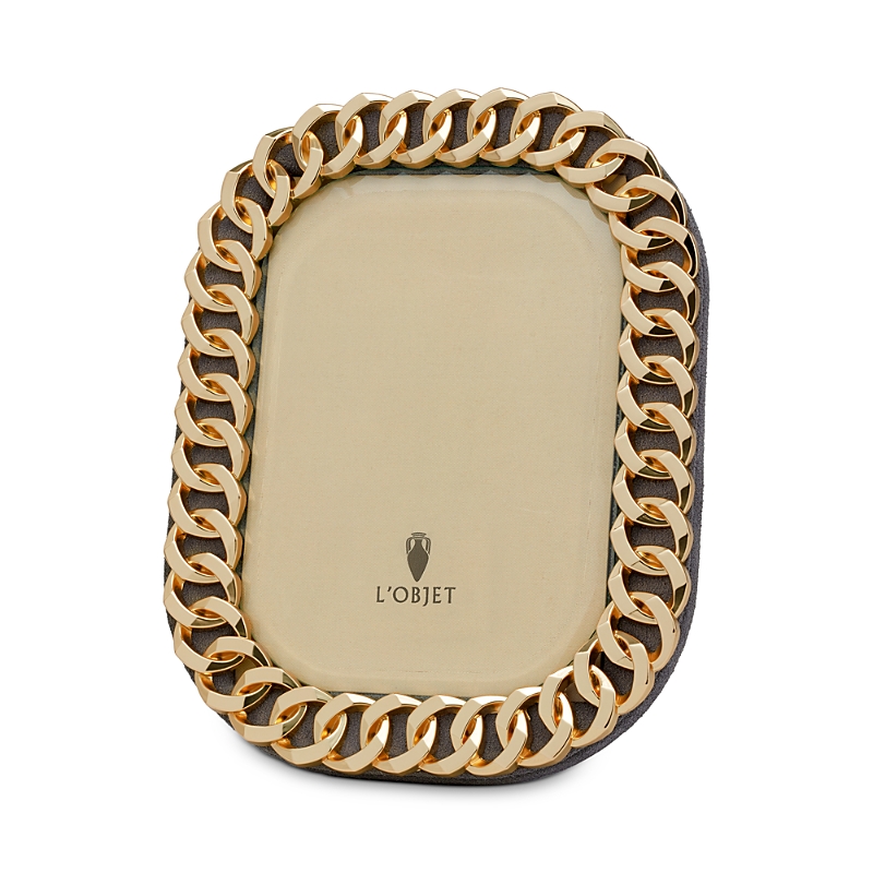 L'objet Cuban Link Metallic Picture Frame In Gold