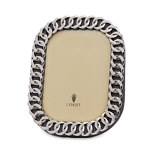 Shop L'objet Cuban Link 8 X 10 Picture Frame In Platinum