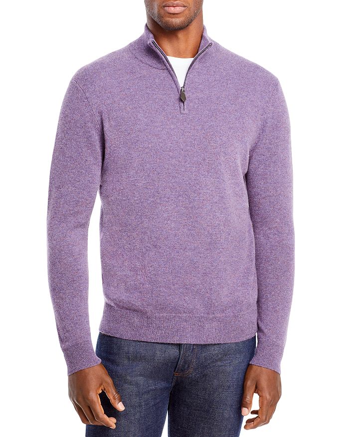The Men's Store at Bloomingdale's Cashmere Half-Zip Sweater - 100% ...