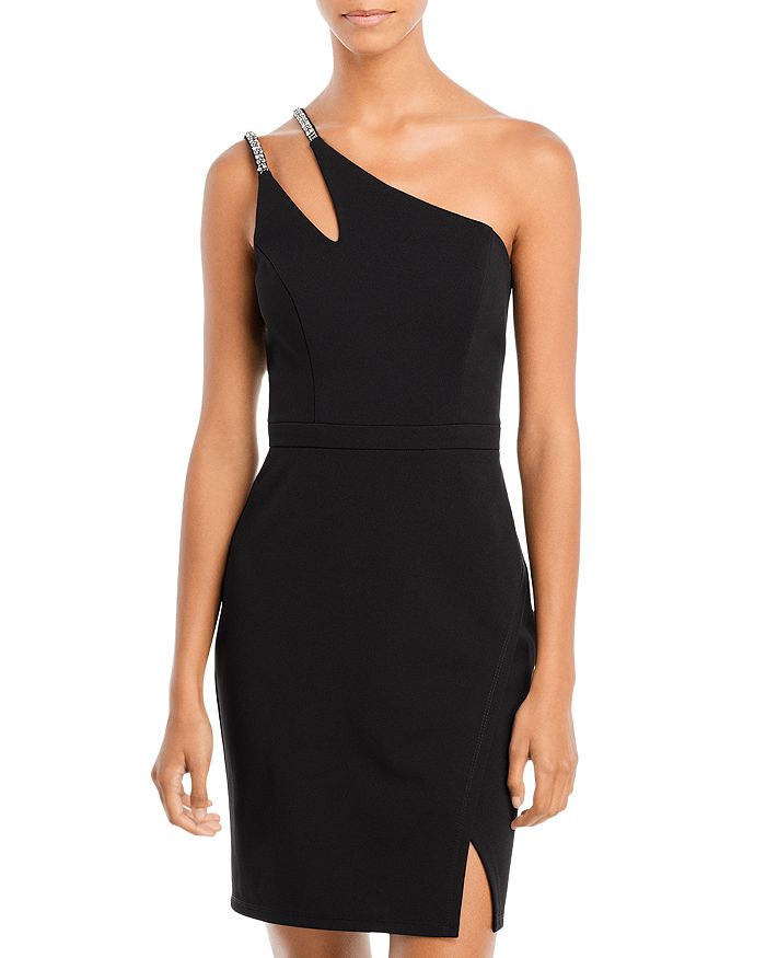 Bloomingdales Women Clothing Dresses Party Dresses Draped One Shoulder Cocktail Dress 
