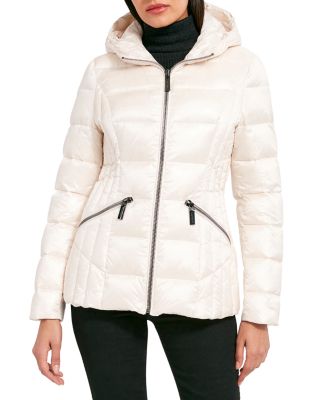 Nikki Shearling Trim Puffer Coat