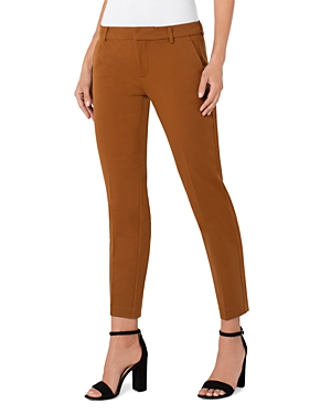 Liverpool Los Angeles Liverpool Slim-leg Pants In Walnut Brown