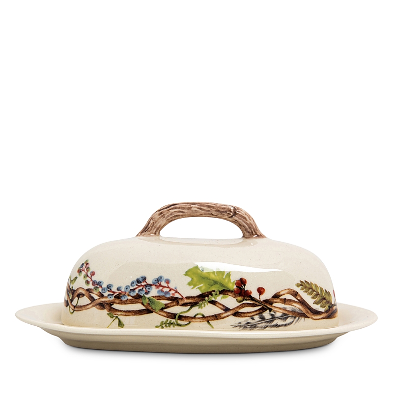 Juliska Forest Walk Butter Dish In Café Au Lait
