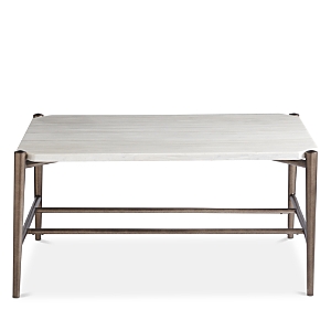 Bloomingdale's Oslo Cocktail Table In White Stone/bronze