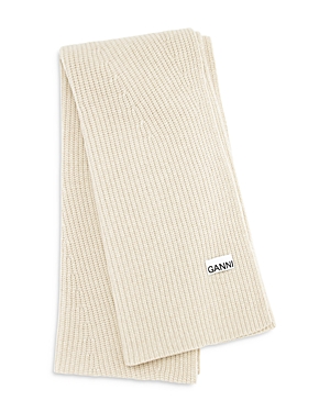GANNI RIB KNIT SCARF,A361519600