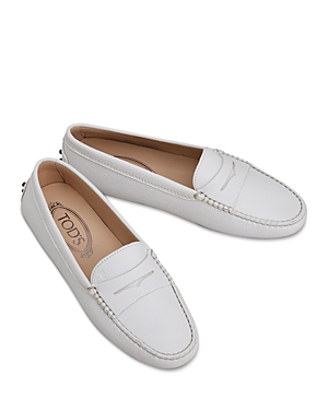 Tod's Women's City Gommino Driving Shoes In White