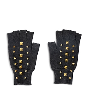 Lele Sadoughi Studded Fingerless Gloves In Black