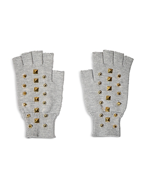Lele Sadoughi Studded Fingerless Gloves In Gray