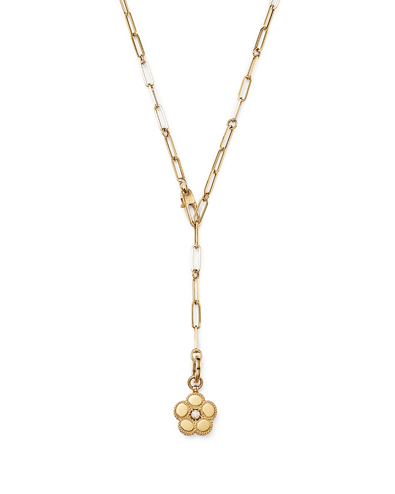 Roberto Coin 18K Yellow Gold Daisy Diamond Pendant Necklace, 15 - Exclusive
