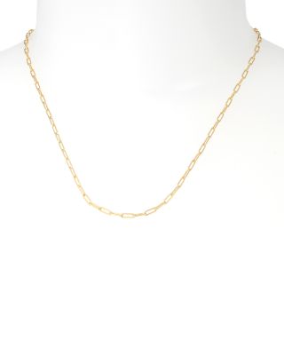 Oval Link Chain Convertible Necklace, 18"