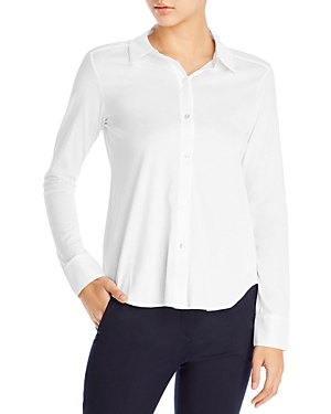 Shop Theory Pima Cotton Shirt In White