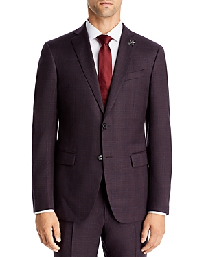 John Varvatos Star Usa Bleecker Purple Plaid Slim Fit Suit Jacket