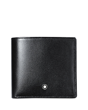 MONTBLANC MEISTERSTUCK LEATHER 4 SLOT BI FOLD WALLET WITH COIN CASE,7164