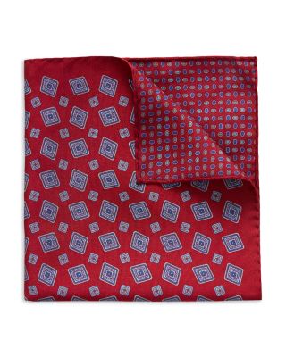 Eton - Silk Double Sided Medallion Pocket Square