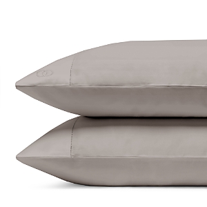 Amalia Home Collection Cotton & Silk Standard Pillowcase, Pair - 100% Exclusive In Gray