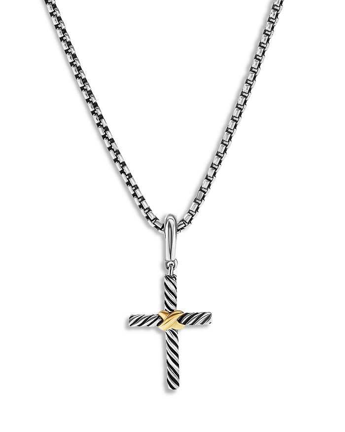 Sterling Silver & 18K Gold Cross Charms