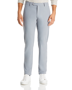 Zanella Men's Solid Active Stretch Pants In Light Gray