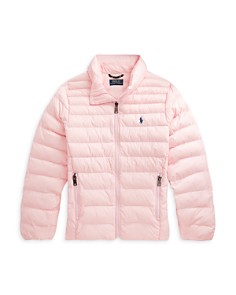 폴로 랄프로렌 Polo Ralph Lauren Girls Packable Puffer Jacket - Little Kid, Big Kid,Pink