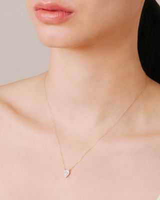 Adina Reyter Solid Pavé Teardrop Necklace, 17