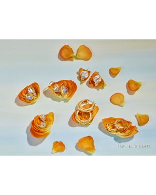 18K Yellow Gold Yoga Small Hoop Earrings