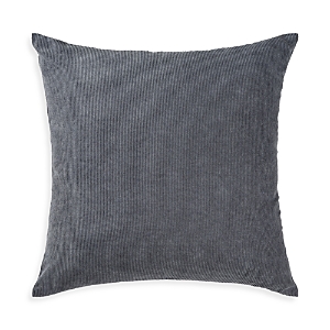 Renwil Ren-wil Horton Solid Corduroy Decorative Pillow, 22 X 22 In Grey Blue