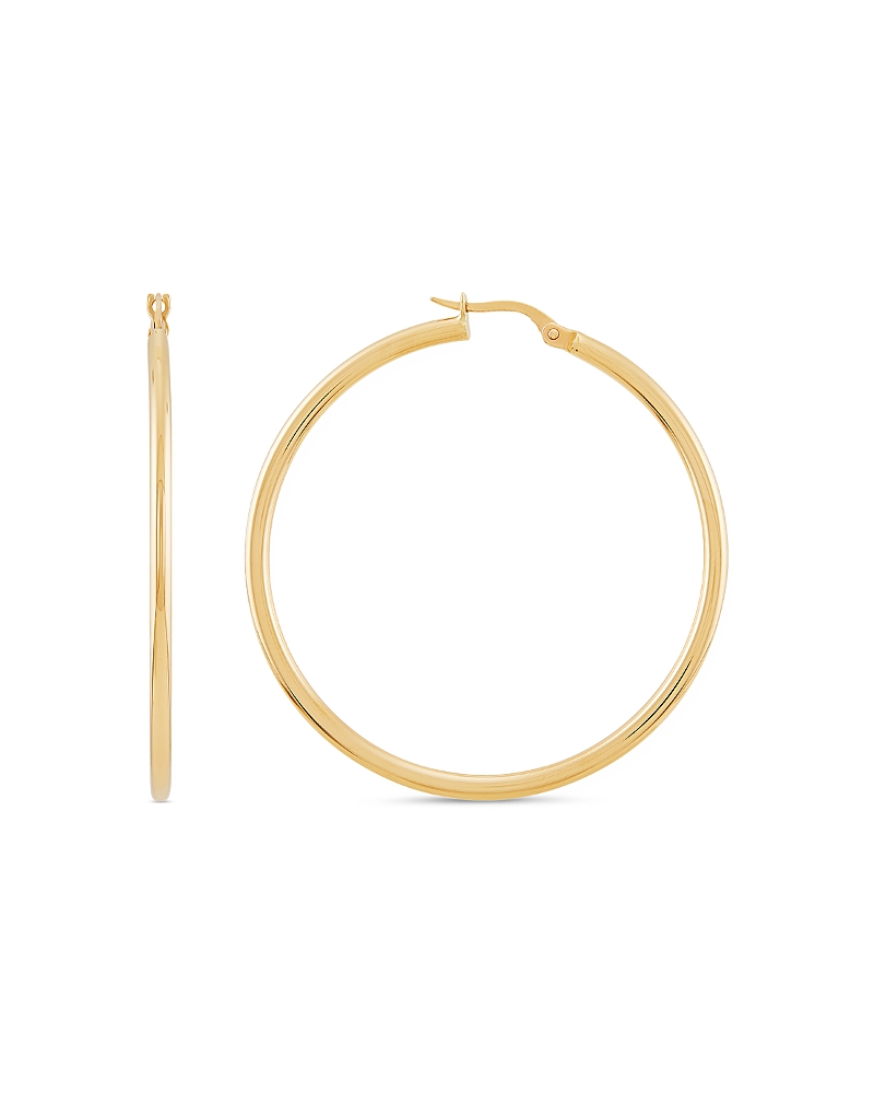 Alberto Amati 14k Yellow Gold Skinny Hoop Earrings In Gold