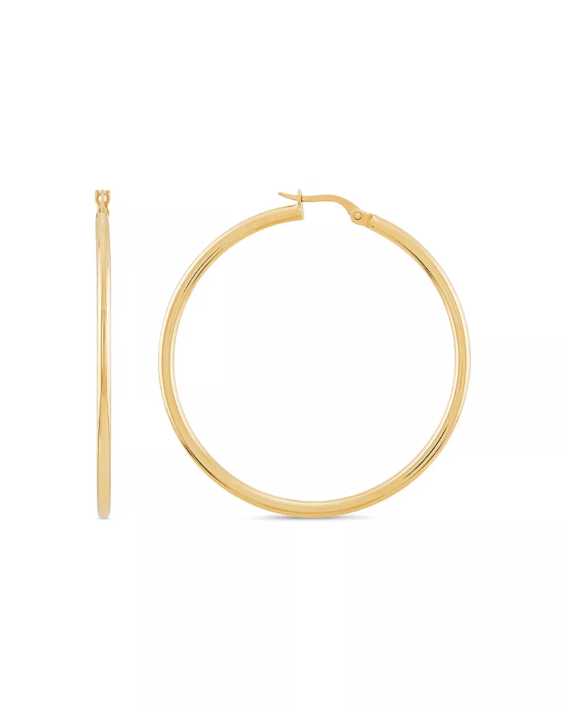 Alberto Amati 14K Yellow Gold Skinny Hoop Earrings