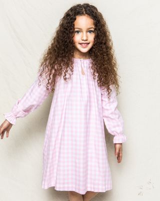 Girls' Pink Gingham Delphine Nightgown - Baby, Little Kid, Big Kid