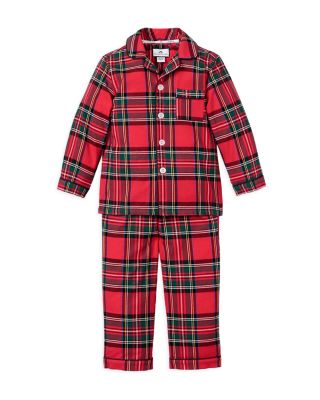 Petite Plume - Unisex Imperial Tartan Flannel Pajama Set - Baby, Little Kid, Big Kid