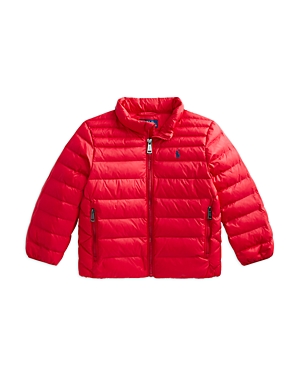 Ralph Lauren Polo Boys' Water Repellent Packable Puffer Jacket - Little Kid  In Red | ModeSens