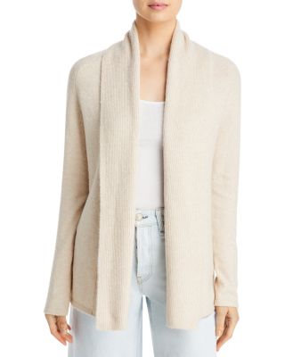 cardigan with feather trim