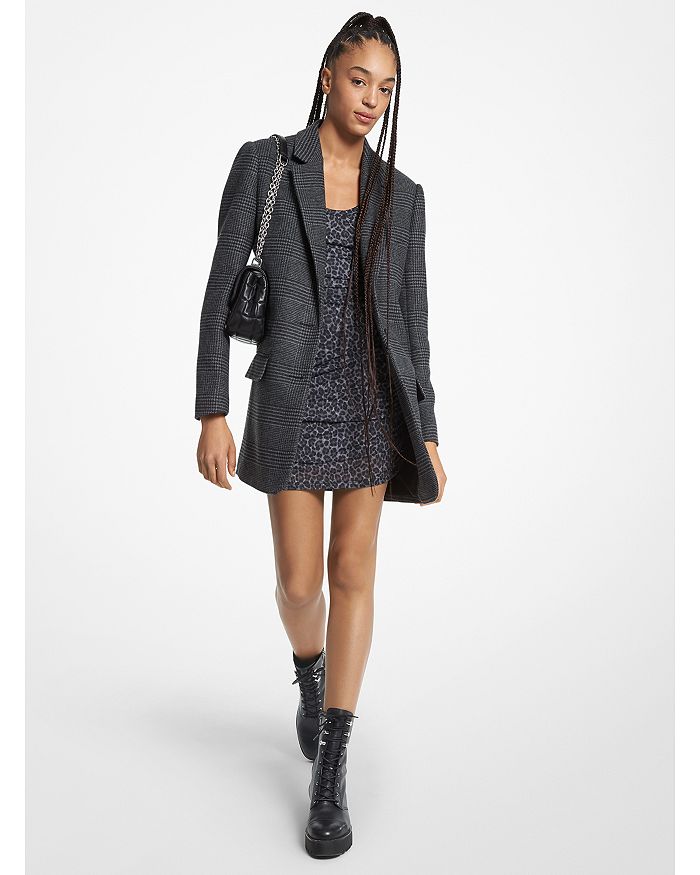 Michael kors shop plaid coat