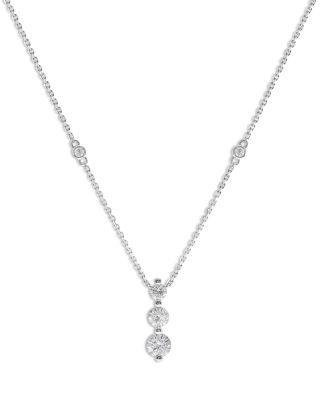 Bloomingdale's Fine Collection Diamond Drop Pendant Necklace in 14K White Gold, 0.60 ct. t. w. - Exclusive