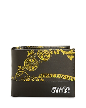 Versace Jeans Couture Baroque Saffiano Bifold Wallet