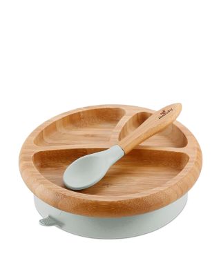 Bamboo Baby Plate and Spoon - Ages 4 months+