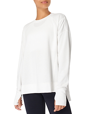 Sweaty Betty After Class Split Sweatshirt In Lily White