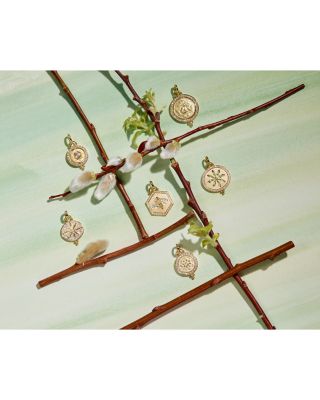 18K Yellow Gold Diamond Bee Pendant