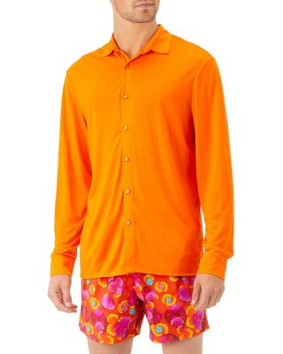 Vilebrequin - Solid Jersey Tencel Shirt, Men, Blue