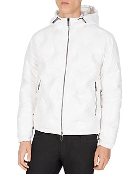 Armani - Logo Quilted Regular Fit Hooded Down Jacket