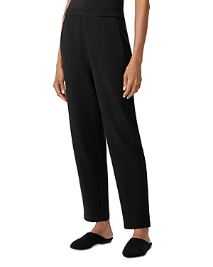 Shop Eileen Fisher High Waist Slim Fit Pants In Black