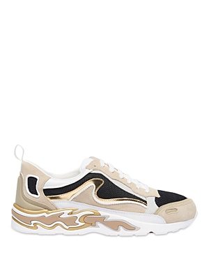 Shop Sandro Women's Flame Gold Trainer Sneakers