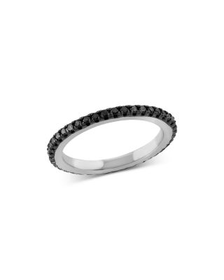 Bloomingdale's Fine Collection - Black Diamond Eternity Band in 14K White Gold, 0.30 tcw