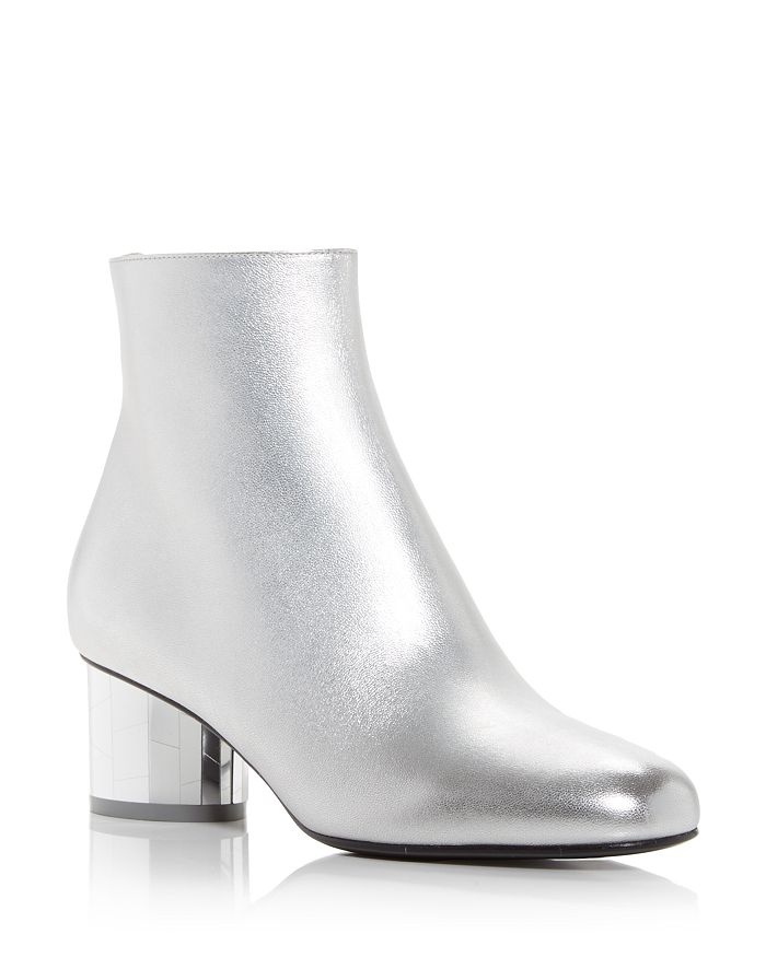 Salvatore Ferragamo Women's Florrie Mirror Heel Booties | Bloomingdale's