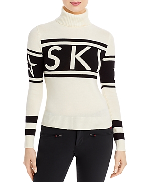 Shop Perfect Moment Schild Ski Turtleneck Sweater In Snow White