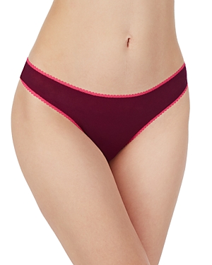 On Gossamer Gossamer Mesh Hip Bikini In Beetroot