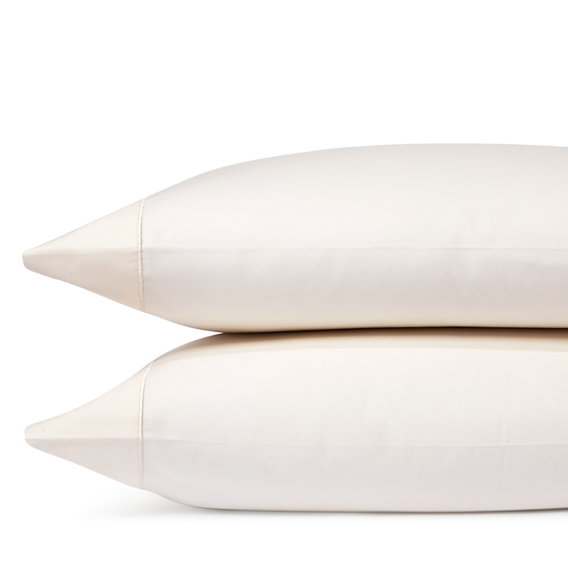 Hudson Park Collection 500tc Sateen Wrinkle-resistant Standard Pillowcase, Pair - Exclusive In Ivory