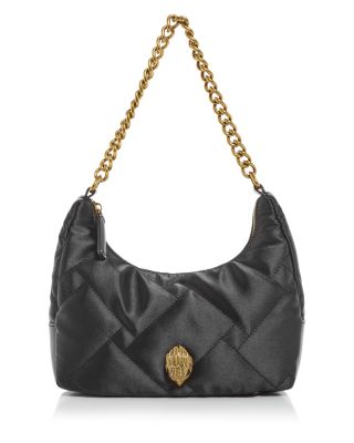 Kurt Geiger Quilted Recycled Crossbody Bag In Black