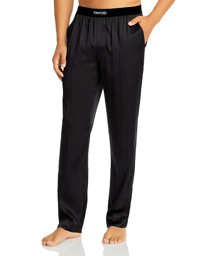 Tom Ford Silk Pajama Pants - M Black